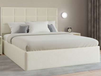 Кровать Lonax Адель велюр Dolly-17 (с основанием) 180х200