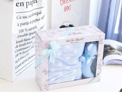 Покрывало Софи де Марко Тедди (голубое) 100х150