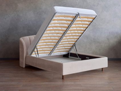 Кровать Сонум Valencia Экокожа Белый (с подъемным механизмом) 200х200