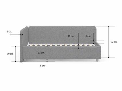 Кровать Сонум Capri Кашемир Бежевый 80х190