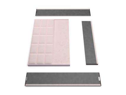 Кровать Lonax Адель велюр Dolly-17 (с основанием) 180х200