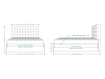 Кровать Lonax Аврора велюр Dolly-3 180х200